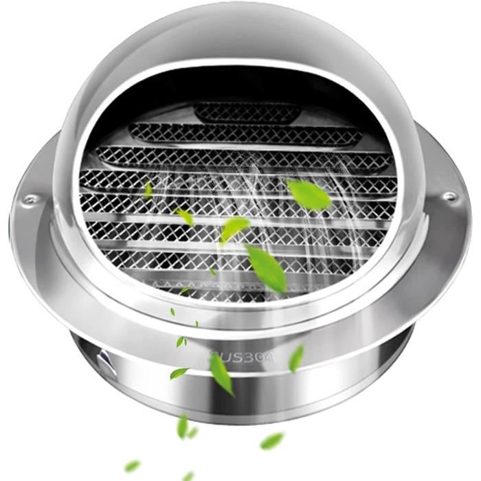 Grille D'aération Ronde En Inox 316 - Diamètre 128mm - Marque FP INOX - Neuf Sous Emballage