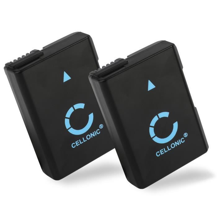 2x Batterie pour Nikon D5500 D5600, D3200 D3300 D3400, Nikon Coolpix P7700 P7800, Nikon Df (1050mAh) EN-EL14