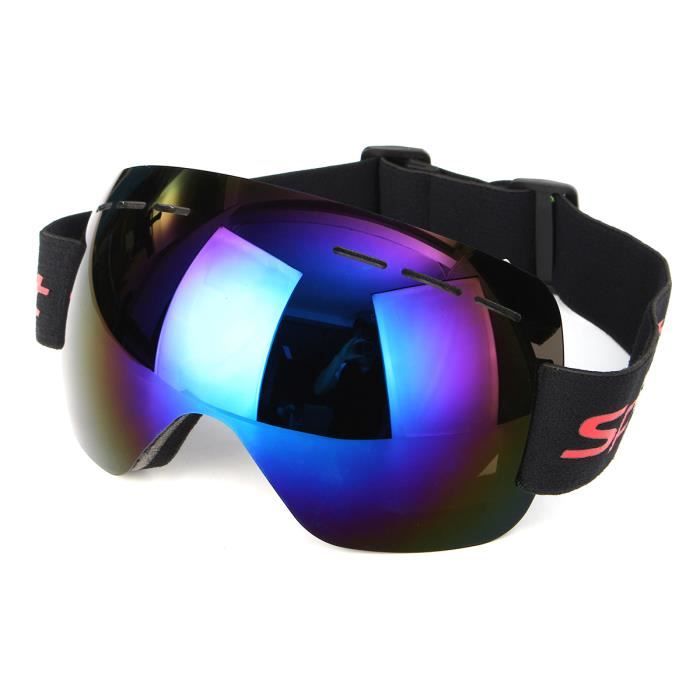 Lunettes Snowboard Ski UV 400 Protection Anti-Brouillard Avec Bande Réglable