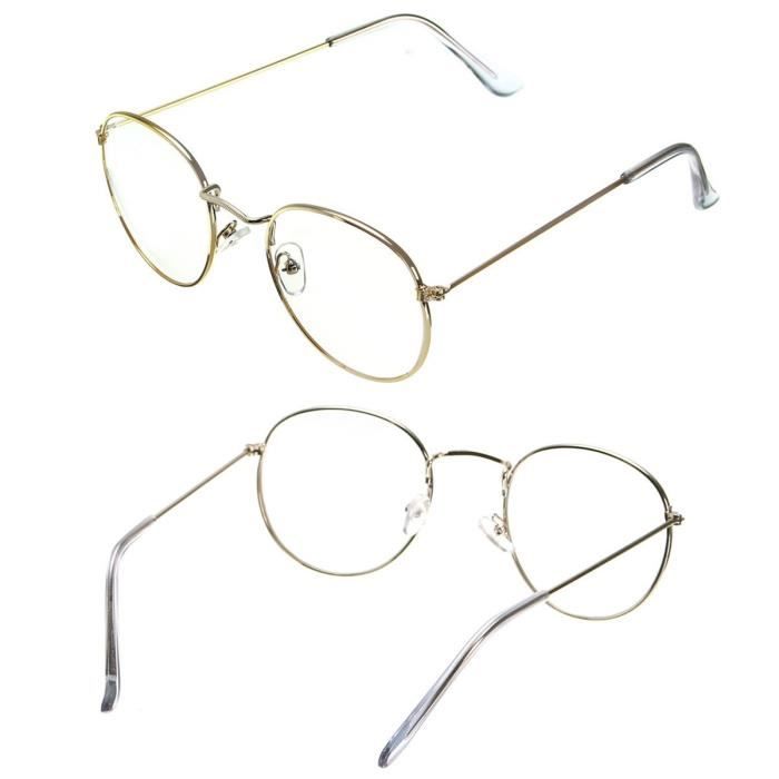 Lunettes rondes dorées outlet