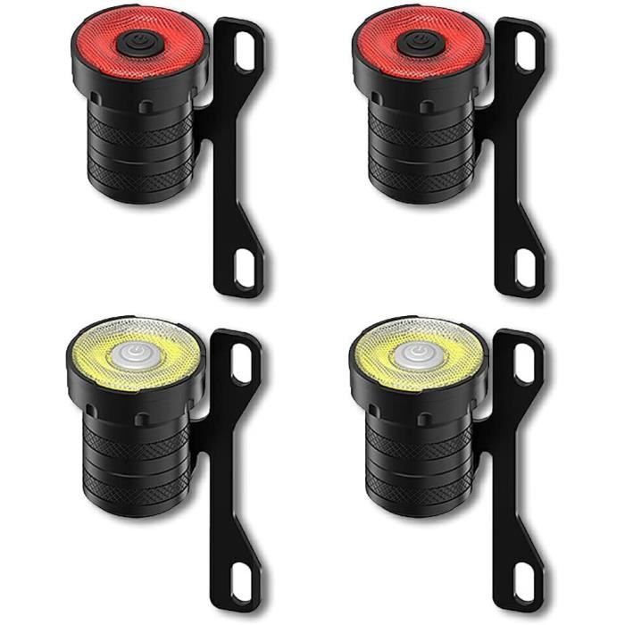 4 Lampes De Cabine Solaires Pour Camion - IP67 étanche, Détecteur Vibration/lumière - Recharge USB/solaire