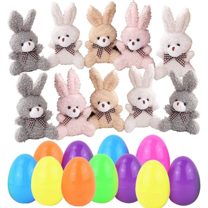 JECOMPRIS Lot De 36 Mini œufs De Pâques Colorés En Peluche Douce