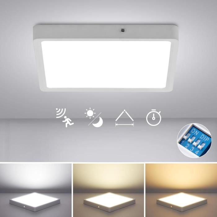 Plafonnier Avec Detecteur De Mouvement ACMHNC Plafonnier LED Avec Détecteur De Mouvement, 18W Lampe De Plafond Plafonnier Couloir