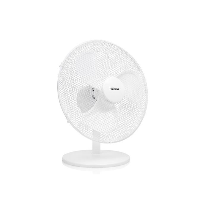 Ventilateur de table - TRISTAR - VE-5727 - 3 lames - Électrique - Blanc - 60 dB - Tristar