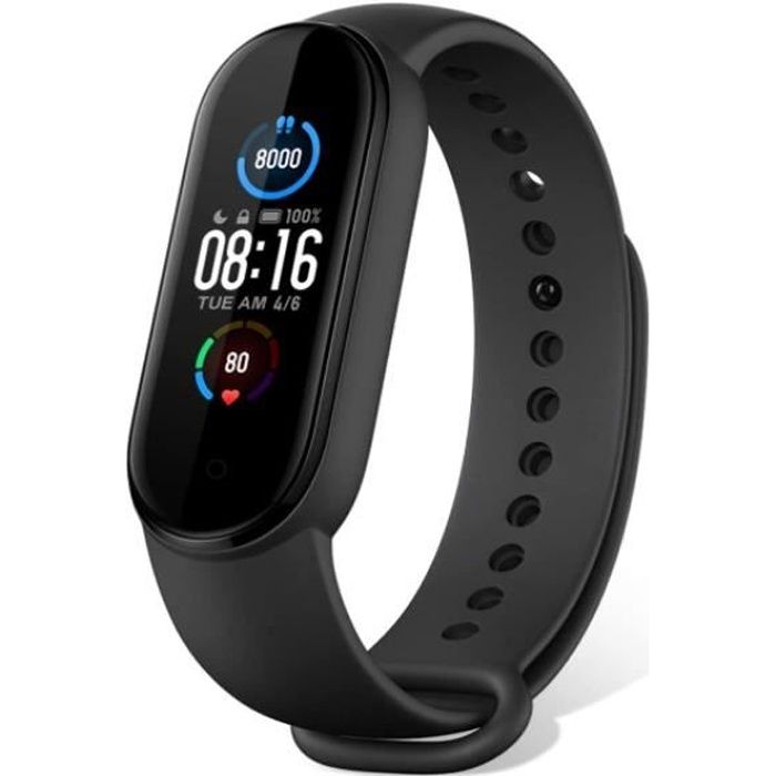 Xiaomi Bracelet Connecté Mi Band 5, Compatible IOS, Android – Noir
