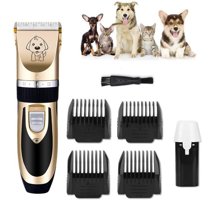 Yolistar Tondeuse Chien Chat Professionnelle Tondeuse Animaux Electrique Rechargeable Avec 4 Peignes Adaptable Dore Cdiscount Electromenager