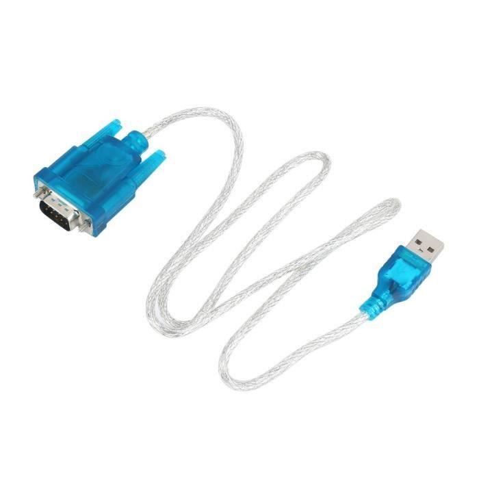 Adaptateur USB 2.0 Vers Double Port Série RS-232 (mâle) - Modèle GF469, Sans Marque
