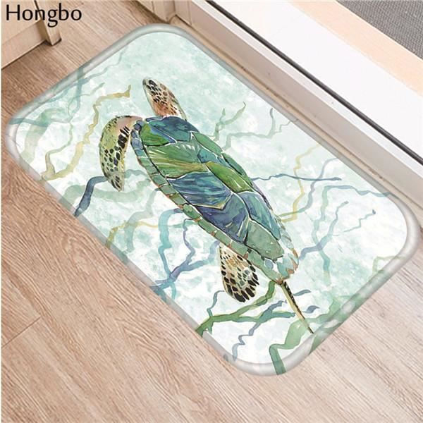 Paillasson D'entrée Motif Marbre Paillasson Antidérapant - Maison