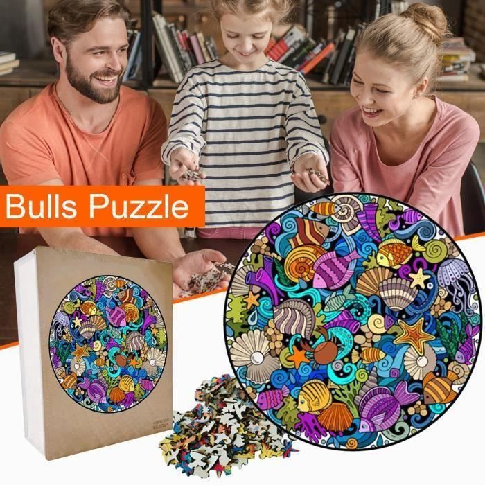 KAAYEE Puzzle En Bois 3D Forme Animaux – Maison Cadeau Noël Adulte, Boîte Bois & Chevalet Inclus