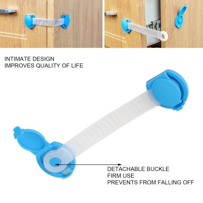 2 Pièces Verrou De Sécurité Pc, Verrou De Porte De Placard, Verrou De