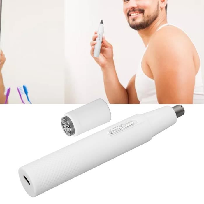 Tondeuse à poils de nez électrique 2 en 1 pour épilateur de poils de nez, mini rasoir