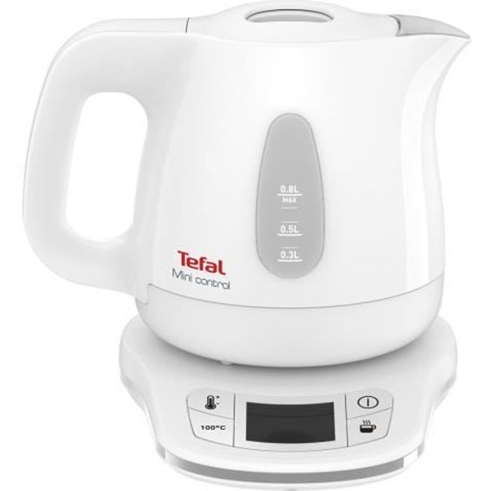 Bouilloire TEFAL KO621110 APRECIA - Blanc - 0.8L - Sélection température