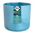 Pot de fleurs ronde ELHO The Ocean Collection - Bleu - Ø 22 x H 20 cm - 100% recyclé-1