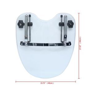 Extension De Pare-brise Moto HDBUBALUS - Universelle Réglable Pour Kawasaki, Yamaha, BMW, Ducati