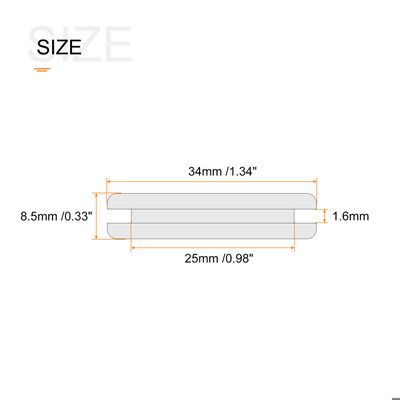 Passe Fil SOURCING MAP 4Pcs 60mm Diamètre Œillet Passe Câble Caoutchouc