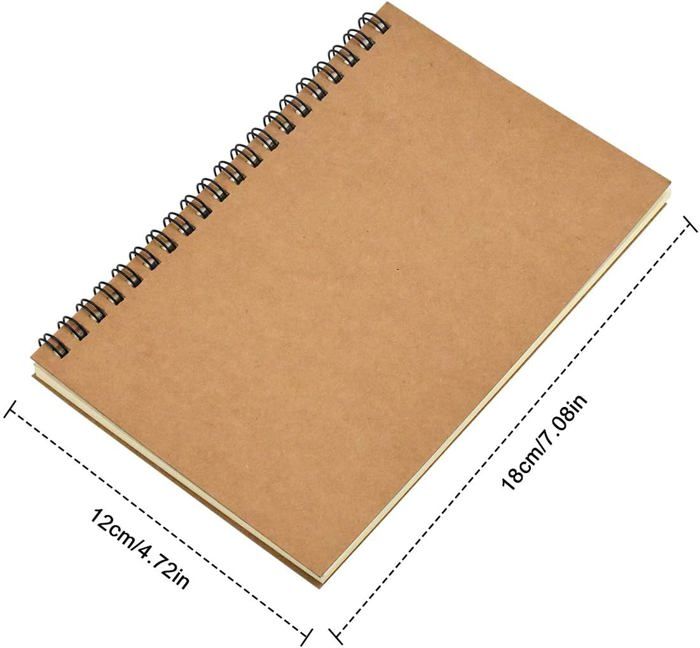 CARNET DE NOTES,green-Ruled paper--Carnet de croquis en spirale en cuir, 192 Pages, avec serrure CARNET DE NOTES,green-Ruled paper--Carnet de croquis en spirale en cuir, 192 Pages, avec serrure
