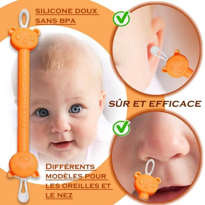 Pince à épiler LED Pour Nettoyage Nez Bébé - Portable, Sans Bavure - Multi-usage (oreille, Nombril...)