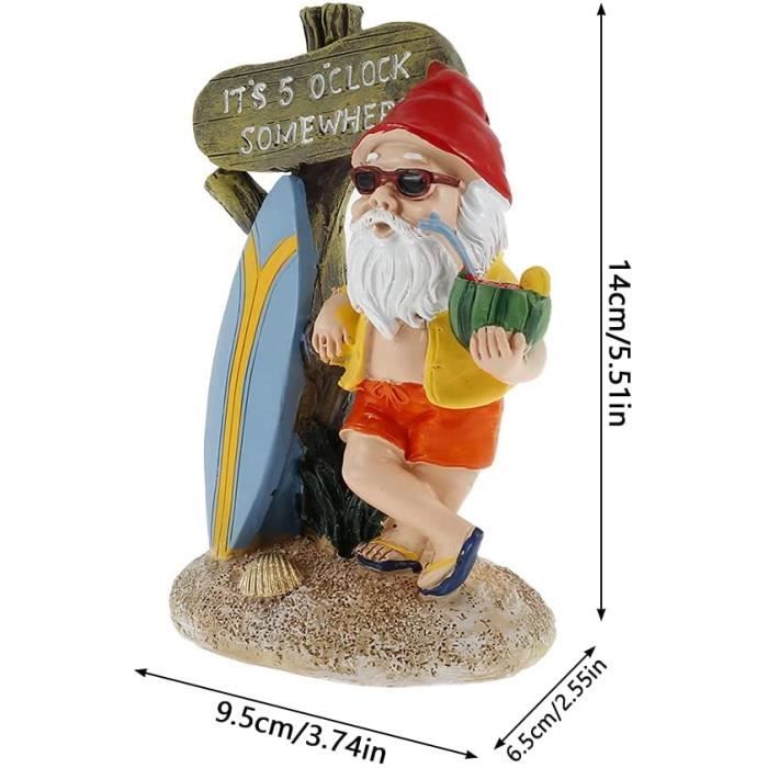 Nains de jardin amusants de 1,5 m de haut, statue de nain coquin assis sur les toilettes, lecture de téléphone, résine imperméable, décoration à moitié nue pour cour, pelouse, 1 statue d'extérieur