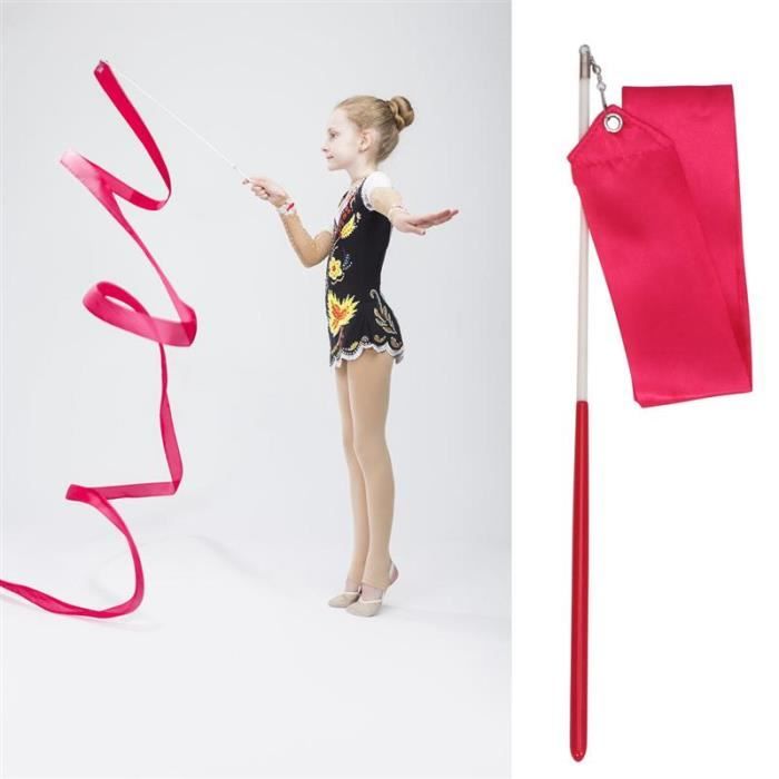 Rubans Gymnastique Enfant - 2 Bandes Colorées 2m Avec Bâtons