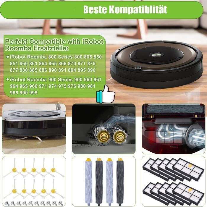 Kit Pièces accessoires compatible avec Aspirateur iRobot Roomba