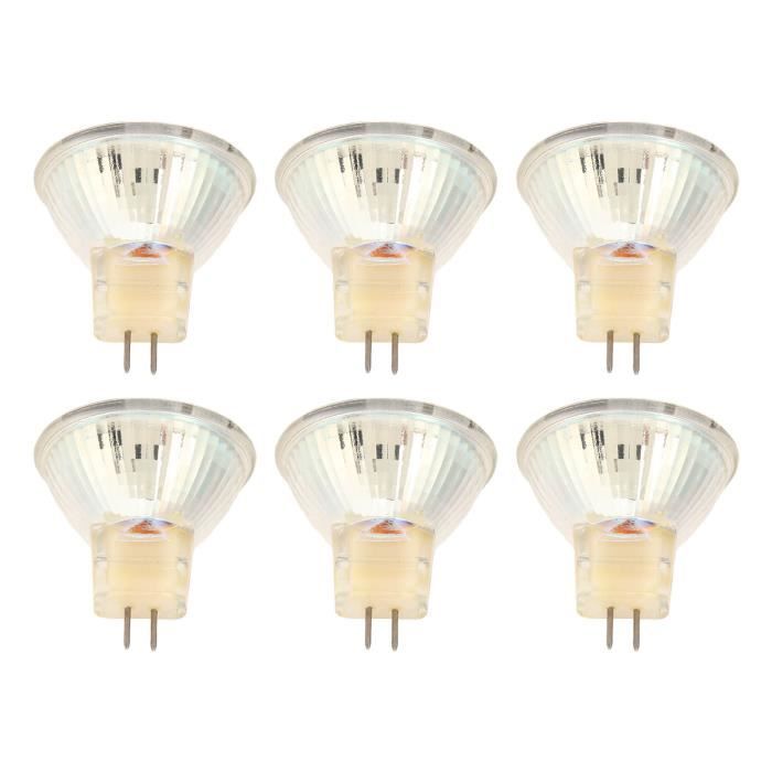 HURRISE Ampoules DEL MR11 6 pièces GU4 LED ampoule 270LM 15LED