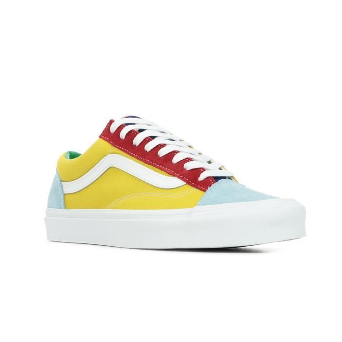 Baskets VANS Style 36 Textile Su de Jaune Bleu Clair