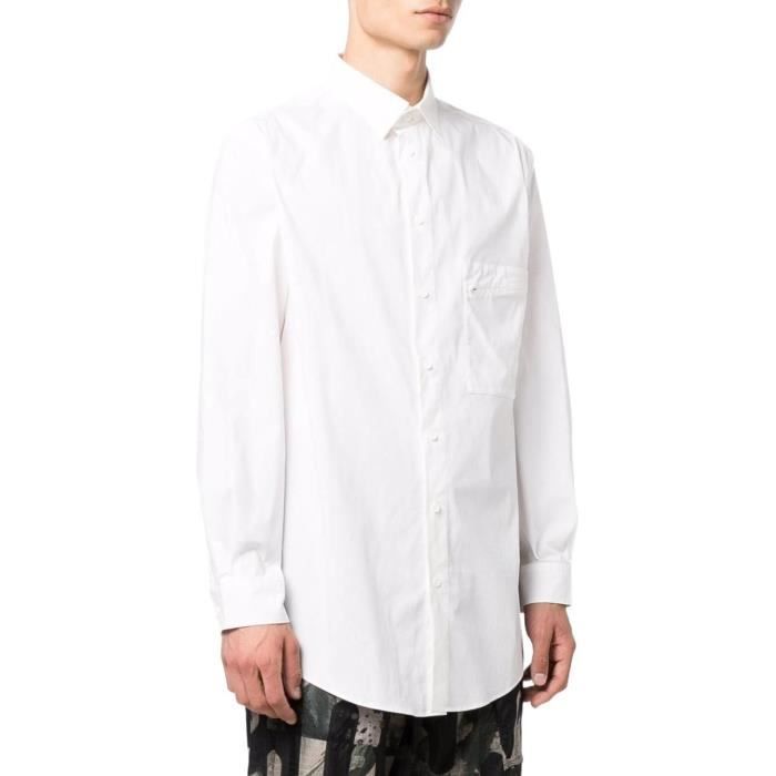ADIDAS Y 3 YOHJI YAMAMOTO HOMME HB3406 BLANC COTON CHEMISE Blanc Cdiscount Pret a Porter