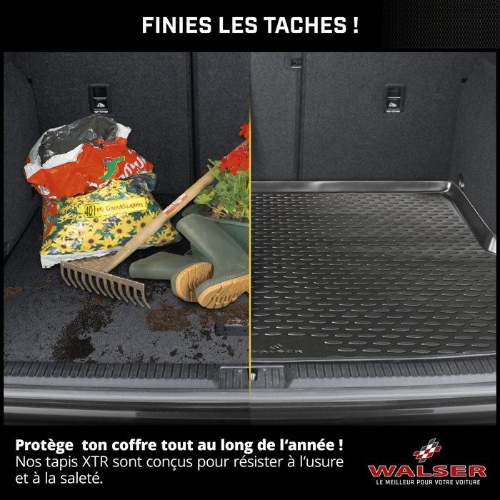 Bac De Coffre Sur Mesure Dacia Sandero 2 (2012-2020) - Protection Antidérapante, Facile à Nettoyer