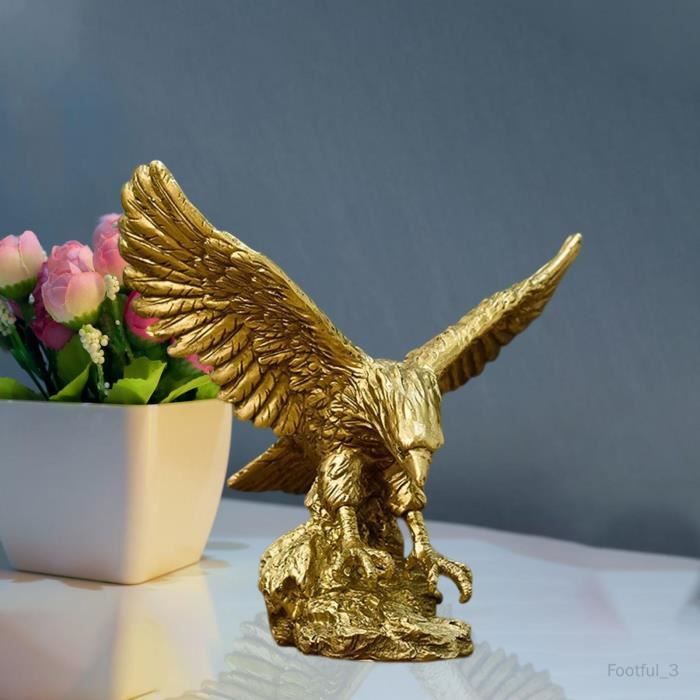 Statue d'aigle en polyrésine, décoration moderne pour étagères, café, table