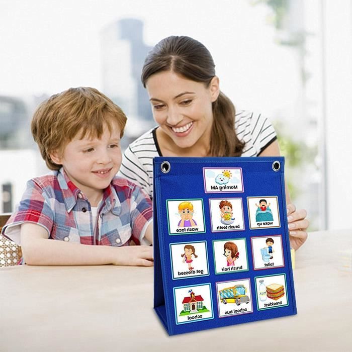 Calendrier Visuel Autisme Now And Next - 96 Cartes PECS, Tableau Routine Enfant