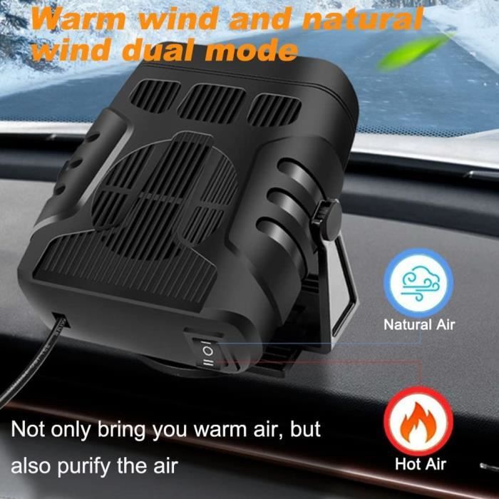 Acheter Chauffage de voiture avec Base rotative à 360 degrés, chauffage  rapide, Plug and Play, faible bruit, Portable, petite taille, pour  intérieur de voiture