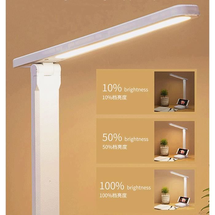 Lampe De Bureau LED Miniature - Lumière Chaude, Tactile, Portable, Pour Lecture, Étude, Chevet, Décoration