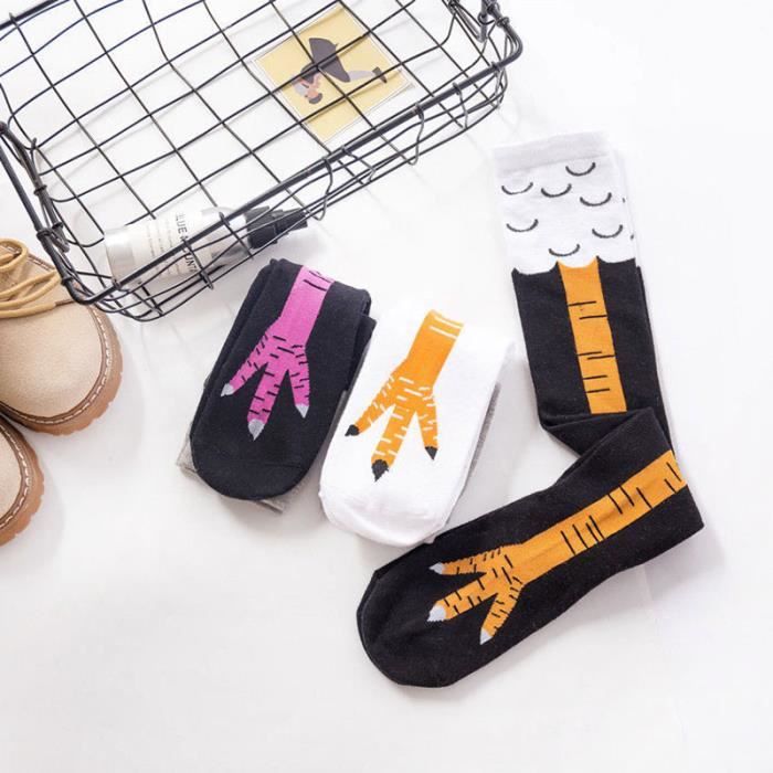 Chaussettes Déjantées En Forme De Pattes De Poulet - 63 Cm - Modèle 3D Unisexe Pour Fêtes, Anniversaires Et Déguisements - Pour Femmes, Hommes, Ados - 3