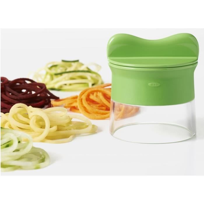 OXO Good Grips Spiralizer coupe-légume Spaghetti vert et blanc - Maison