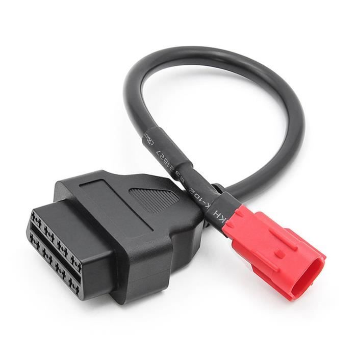 Adaptateur OBD 6 Vers 16 Broches Pour Moto Kawasaki - Diagnostic Facile, Compatible Scanners OBD2