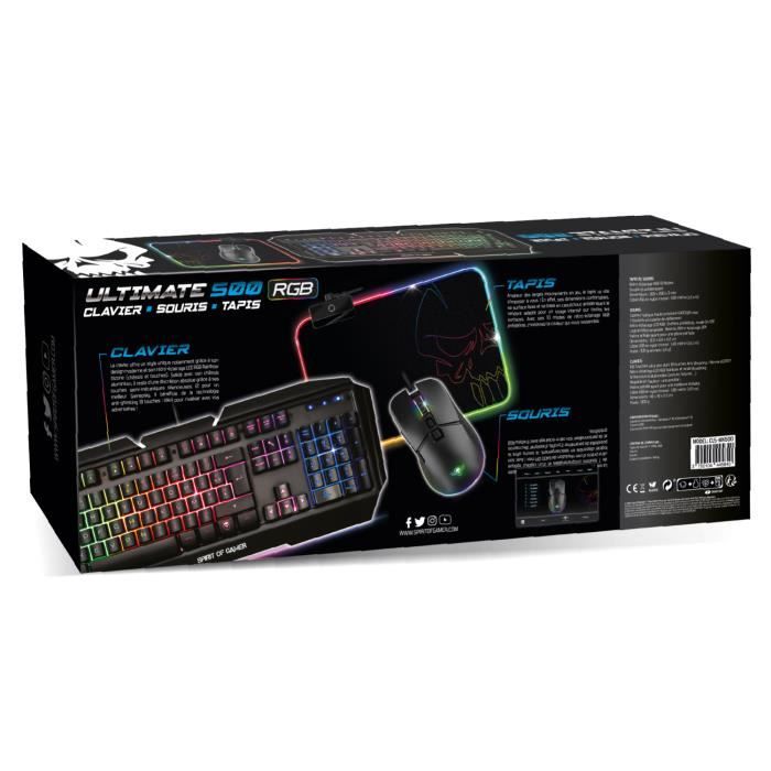 Spirit Of Gamer MK30 Pack Clavier Souris Tapis Convertisseur Switch, PS4,  Xbox One - Cdiscount