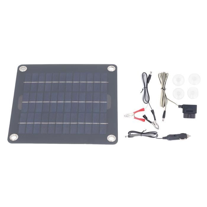 Kit de Chargeur de Batterie Solaire Monocristallin 20W avec Sortie 12V — free download