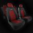 B & C S-RD Noir Rouge Housses de sieges universelles pour OPEL CORSA A B C D E 