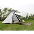 extérieur Imperméable Double Couches Famille Camping Indien tipi Tente Teepee Tente 133-3