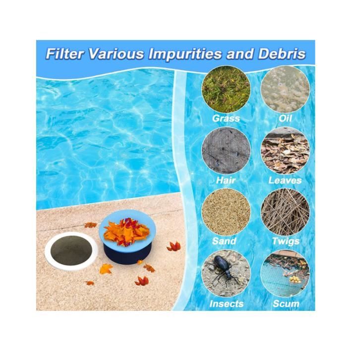 Piscine Filtre Skimmer, 30 Chaussettes de Skimmer de Piscine Filet D