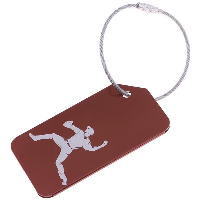 Étiquettes de bagage de qualité supérieure avec étiquette d'adresse, 1 pièce, en argent, en
