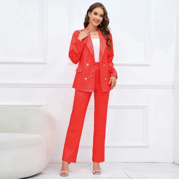 Tailleur pantalon sales femme carreaux