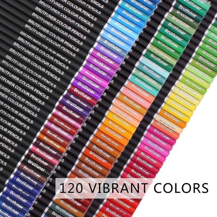 Vozuna 120 crayons de couleur zippés parfaits pour le dessin, l'esquisse,  l'ombrage et la coloration, crayons de couleur vibrants pour adultes et  artistes professionnels : : Cuisine et Maison