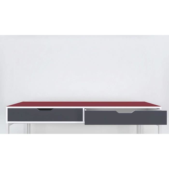 Decoroom Papier Adhésif Meuble Gris Foncé 40x300cm - Film Vinyle Autocollant Mat Imperméable