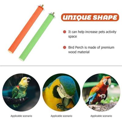 Lot De 12 Perchoirs En Bambou Pour Perroquet - Bâtons De Broyage Des Griffes 15 Cm - Jouet à Mâcher Pour Oiseaux