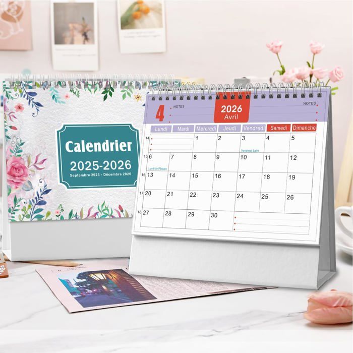 Calendrier 2026 À Imprimer Gratuit PDF & JPG