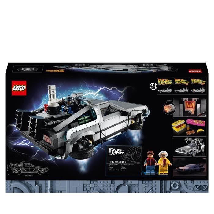 LEGO® 10300 La machine à remonter le temps de Retour vers le futur -  Cdiscount Jeux - Jouets