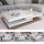 Table basse laque blanc rectangulaire