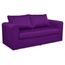 Canape 2 Places Convertible En Tissu Danube Violet Achat
