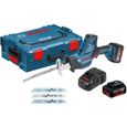 Bosch Pro Set Scie sabre sans-fil GSA 18 V-LI C  2 batteries Li-Ion 18 V 5,0 Ah malette L-BOXX  06016A5002-0